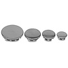 4P 32 Plug Buttons, Nickel Plated, Includes 4 Hole Sizes, Each - image 1