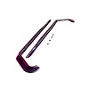 Upper Door Hinge Seals. Straight section 13-1/2 In. long. Curved hook section 6 In. long with 2 hole - image 1