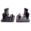 Door Lock Pillar Seal. Used on lower leading edge of quarter window. Highly detailed made with steel - image 1