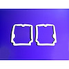 LG 2003-100 Tail-Light Lens Gaskets, Made Of White Sponge, Pair - image 1