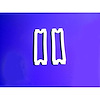 LG 2003-101 Park Light Lens Gaskets, Made Of White Sponge, Pair - image 1