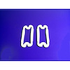 LG 2003-103 Park Light Lens Gaskets, Made Of White Sponge, Pair - image 1
