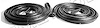 Molded Door Seals with clips and mitered corners 1979-85 RX7 - image 1