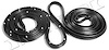Front Molded Door Seals with Clips 1964-67 Buick Skylark/Chevy Chevelle, Malibu/ Oldsmobile F-85, Vista Cruiser/Pontiac Tempest - image 1