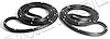 Rear Molded Door Seals with Clips 1966-67 Buick Sportwagon/Oldsmobile Vista Cruiser - image 1