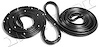 Molded Door Seals with Clips 1966-67 Buick Skylark/Chevy Chevelle/Oldsmobile Cutlass, 442, F-85/Pontiac GTO, LeMans, Tempest - image 1