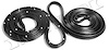 Rear Molded Door Seals with Clips 1968-72 Oldsmobile Vista Cruiser - image 1