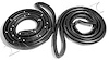 Rear Molded Door Seals 1977-79 Buick Electra/Cadillac Deville, Fleetwood/Oldsmobile 98 - image 1