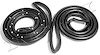 Rear Molded Door Seals 1980-90 Buick LeSabre - image 1