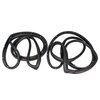 Rear Molded Door Seals. For 4-door sedans with FWD. Pair. R&L. DOOR SEAL REAR 85-90 BUICK ELECTRA 85-90 OLDS 98 PAIR FWD - image 2
