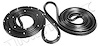 Molded Door Seals with Clips 1967-68 Chevy Bel Air, Biscayne/Pontiac Catalina - image 1