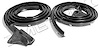 Molded Door Seals with Clips and One Molded End 1967-72 Dodge Dart/Plymouth Valiant - image 1