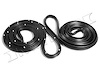 Molded Door Seals with Clips. For 2-Door Station Wagon and some 2-Door Sedan/Sedan Delivery Models. - image 1