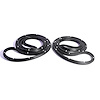 Rear Molded Door Seals with Clips. For 4-door station wagon. Pair. R&L. DOOR SEAL-REAR 66-67 OLDSMOB - image 1
