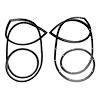 LM 12-QS Rear Door Seals, 64-65 Buick Sportwagon, Oldsmobile Vista Cruiser, Pair - image 1