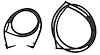 LM 121-R Door Seals, 67-72 GM Suburban, Back Left And Right Cargo Door Seals, Pair - image 1