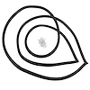LM 123-VH Door Seal, Side Right Cargo, 78-90 Dodge B-Series (B150/B250/B350) Van, Each. - image 1