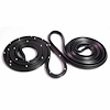 Rear Molded Door Seals. For 4-door sedan only. Pair. R&L. DR RR 78-81 CENTURY LEMANS 82-87 BONNE REG - image 1