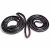 Front Molded Door Seals with White Clips. For 4-door sedan and wagon with RWD. Pair. R&L. DOOR SEALS - image 1