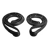 Rear Door Seals. Fits 4-door sedan with front wheel drive. Pair. DOOR SEAL-REAR 85-88 CADILLAC DEVIL - image 1