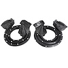 Rear Door Seals. Made with molded ends and installed clips. Pair. DOOR SEAL-REAR 80-85 CADILLAC SEVILLE 4 DOOR SEDAN PAIR - image 1