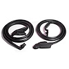 Molded Door Seals with Molded Ends and Clips. Fits Coupes only. Pair. R&L. DOOR SEAL 69-77 CHEVROLET CORVETTE COUPE PAIR - image 1
