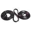 Rear Molded Door Seals with Clips. For 4-door sedan. Pair. R&L. DOOR SEAL REAR 68-74 GM X BODY NOVA 4 DOOR SEDAN PAIR - image 1