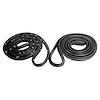 Front Molded Door Seals with Clips. For 4-Door Sedan and Wagon. Pair. R&L. DOOR SEAL-FRONT 61-64 GM - image 1