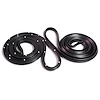Rear Molded Door Seals with Clips. For 4-Door Wagon. Pair. R&L. DOOR SEAL-REAR 65-66 GM B C BODY 4 DR WAGON PAIR - image 1