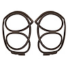 LM 23-N Front Door Seals, Fits '66-'67 Mopar B-Body 4-Door Sedan - image 1
