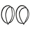 LM 23-Q Rear Door Seals, Fits '66-'70 Mopar B-Body 4-Door Sedan - image 1