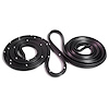 Front Molded Door Seals with Clips. For 4-Door Sedan. Pair. R&L. DOOR SEAL-FRONT 55-57 CHEVROLET 4 DOOR SEDAN PAIR - image 1