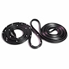 Rear Molded Door Seals with Clips. For 4-Door Sedan. Pair. R&L. DOOR SEAL-REAR 55-57 CHEVROLET 4 DOOR SEDAN PAIR - image 1
