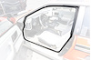 MOLDED DOOR SEAL PAIR FIT - image 1