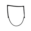 LM 93-C Door Seal-Rear Left Side - image 1
