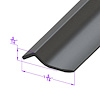 LP 107-B/FT Side Roof-Rail Seal, Window Flipper To Roof - image 1
