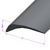 LP 109-L/FT Bumper To Body Seal, Splash And Gravel Guard, 2-1/8 in. Wide