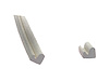 LP 109-O Bumper Guard To Body Seal, Cushion Trim, Dark Gray Rubber - image 1