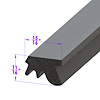 LP 110-EF Roof Rail Seal, Thin Tyupe, 7/8 in. Wide Skin Covered Sponge - image 1