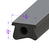 LP 110-LA Roof Rail Seal, Front, Sold By The Foot - image 1