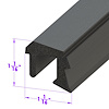 LP 110-MB Roof Rail Seal, Rear, For 2-Door Hardtops - image 1