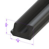 LP 110-MC Roof Rail Seal, Front, For 2-Door Hardtops - image 1