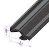 LP 110-ME Roof Rail Seal, Rear, For Fastbacks, Sold By The Foot - image 1