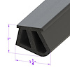 LP 110-MH Roof Rail Seal, Large Profile, Sold By The Foot - image 1