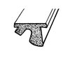 LP 110-X Roof Rail Seal, Snaps Into Metal Track, Sold By The Foot - image 2