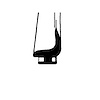 LP 112-D Door Side Seal, Fits In Track, Sold By The Foot - image 1