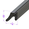 LP 120-B Top Bow To Header Seal, For Convertibles, Sold By The Foot