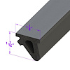 LP 120-C Roof Rail Seal, Sold By The Foot - image 1