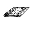 LP 14-D Cowl And Hood Seal, Brown Cloth, 13/16 in. Wide - image 2
