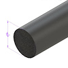 LP 2051 .1875 Round Extrusion, Sold By The Foot - image 1